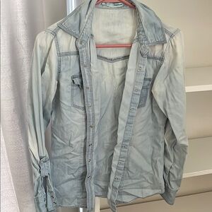 Maurices Soft Blue Denim Top